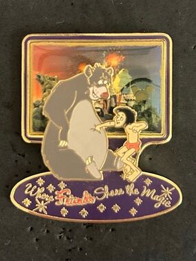 Disney Pin 18947 DLR Where Friends Share the Magic Jungle Book 3D Mowgli LE 2500